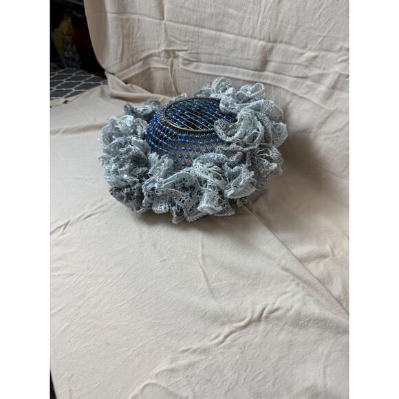 Flirty Ruffle Scarf Infinity scarf cowl neck scarf Frilly Scarf Crochet Handmade - Picture 6 of 9